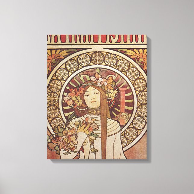 Alfonse Mucha Trappistine Nouveau Canvastryck (Framsida)