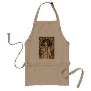 Alfonse Mucha Trappistine Nouveau Vintage Affisch Förkläde