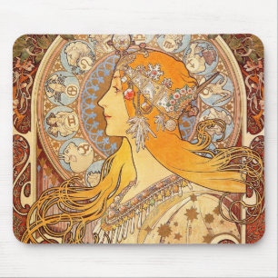 Alfonse Mucha Zodiac Art nouveau Woman Musmatta