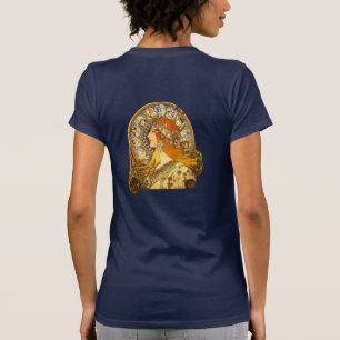 Alfonse Mucha Zodiac Art nouveau Woman Tee Shirt