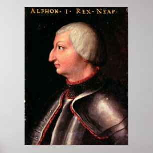 Alfonso V "det storsintt", kung av Aragon Poster
