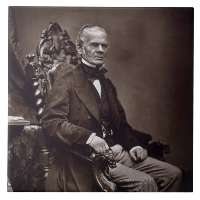Alfred Auguste som Cuvillier-är Fleury (1802-87), Kakelplatta (Framsidan)