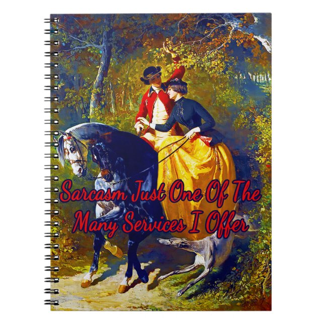 Alfred De Dreux inträde i skogen Anteckningsbok (Framsidan)