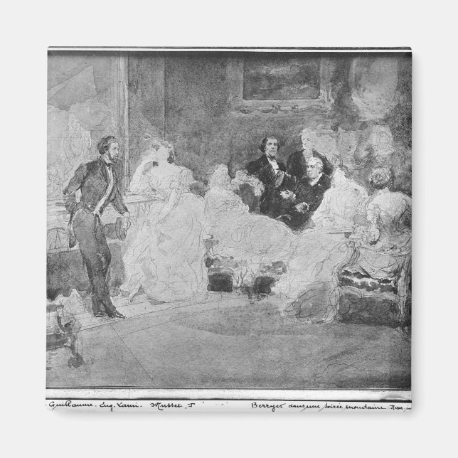 Alfred de Musset Eugene Delacroix Magnet (Framsidan)