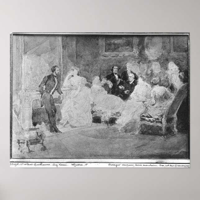 Alfred de Musset Eugene Delacroix Poster (Framsidan)