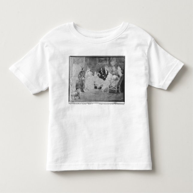 Alfred de Musset Eugene Delacroix T-shirt (Framsida)
