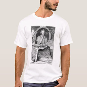 Alfred den Underbara (849-99) Kung av Wessex, grav Tee Shirt
