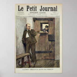 Alfred Dreyfus i fängelset Poster