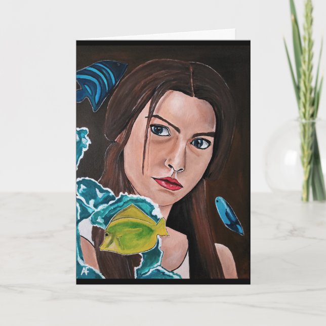 Alfred Fox har målat Älskare med stjärnorna. Kort (Framsida)