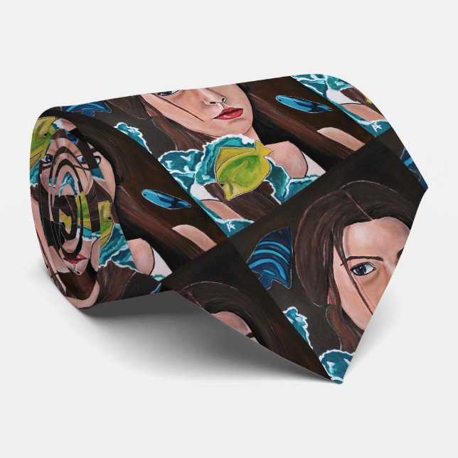 Alfred Fox har målat Älskare med stjärnorna. Slips (Rullad)