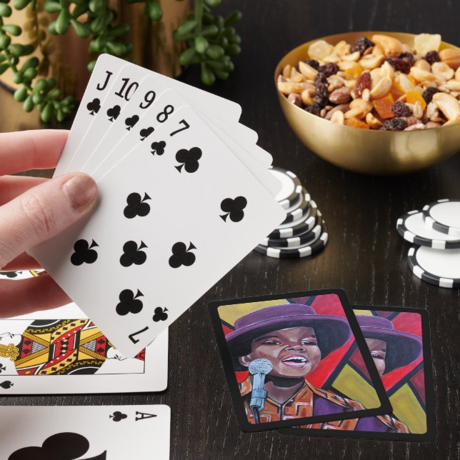 Alfred Fox målning av barnpornografi Casinokort (På plats)