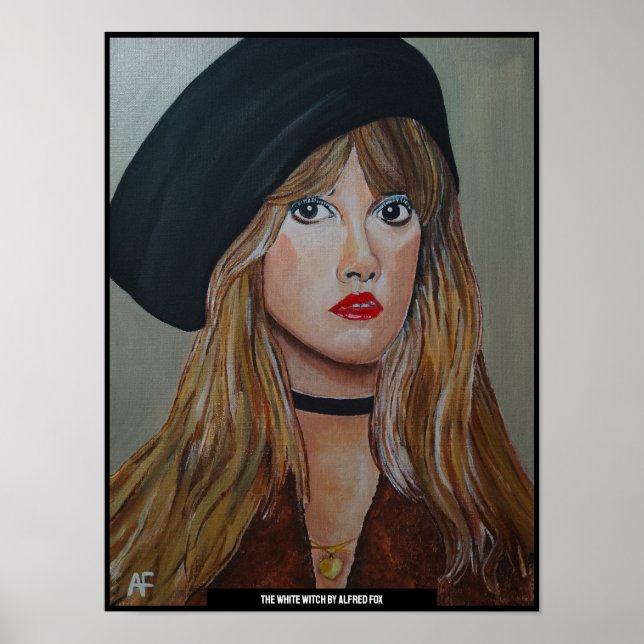 Alfred Fox målning av det vita tonläget Poster (Framsidan)