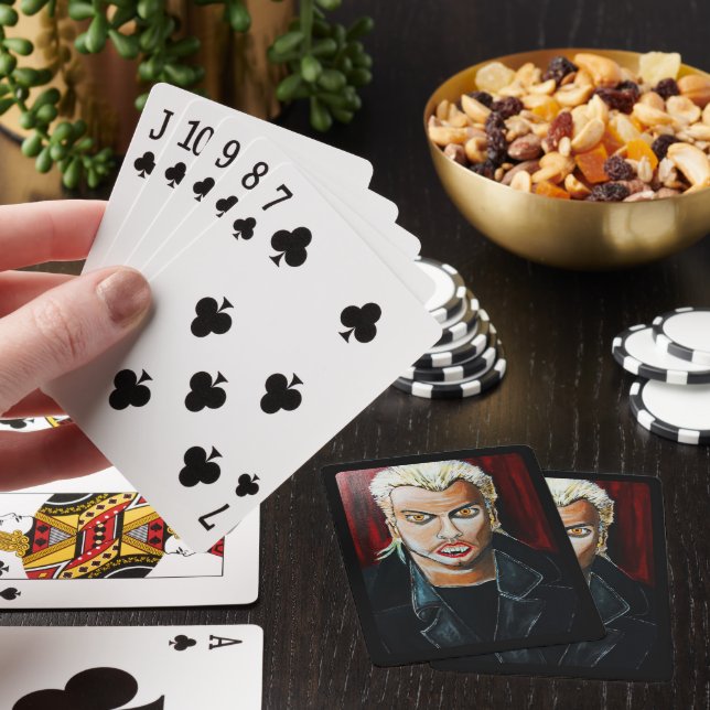 Alfred Fox målning av Vampyre Casinokort (På plats)