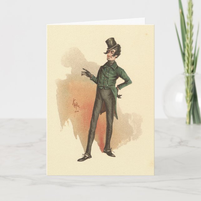 Alfred Jingle från Pickwick  Kort (Framsida)