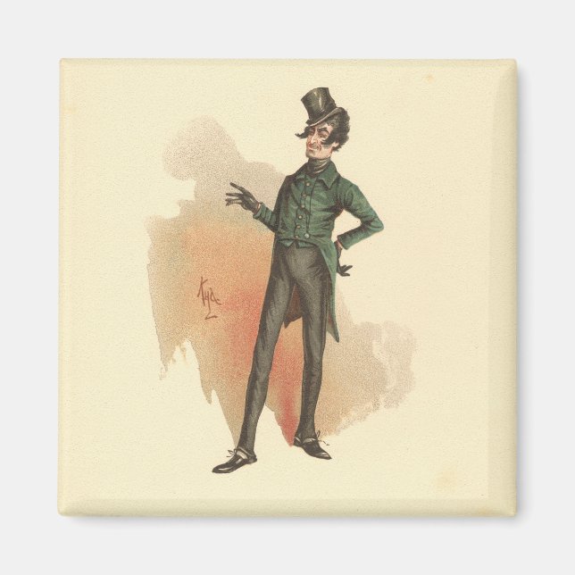 Alfred Jingle från Pickwick  Magnet (Framsidan)