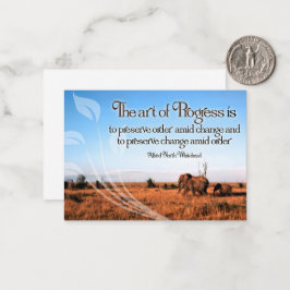 Alfred North Whitehead inspirationsoffert Anteckningskort