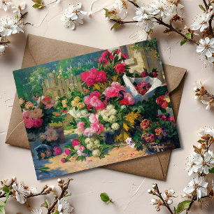 Alfred Petit Flower Basket och Flower Pots in... Vykort
