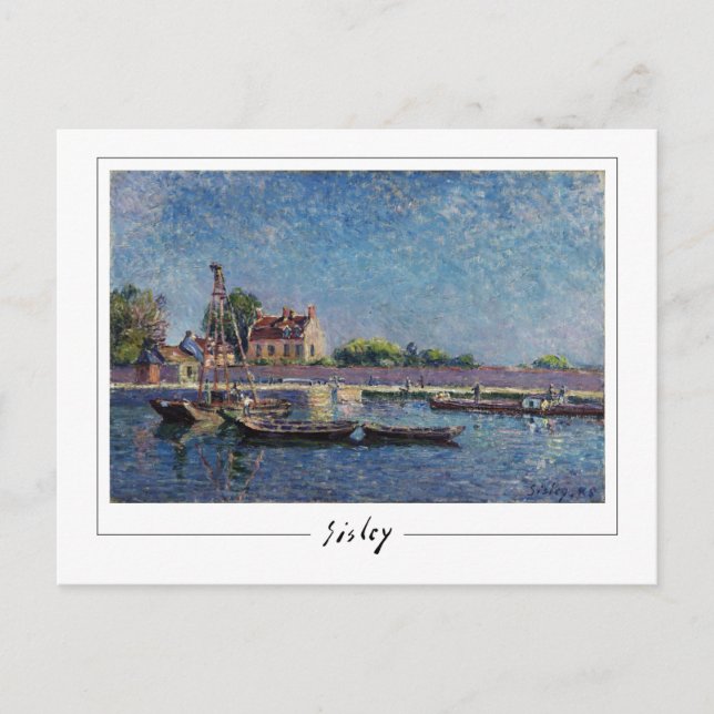 Alfred Sisley #144 - Finkonst Postkort Vykort (Framsida)