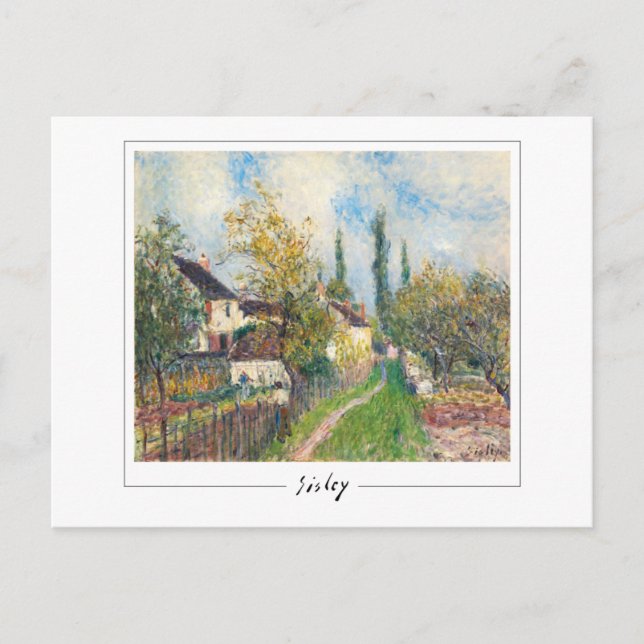 Alfred Sisley #15 - Fin Art-vykort Vykort (Framsida)