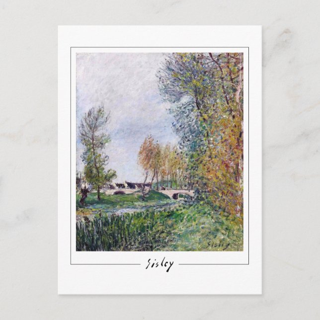 Alfred Sisley #179 - Fine Art Postcard Vykort (Framsida)