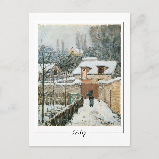 Alfred Sisley #1 - Finkonstkort Vykort (Framsida)