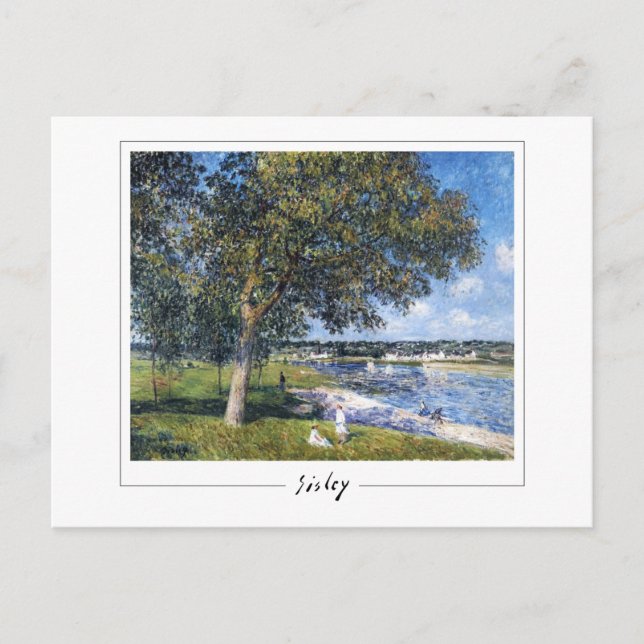 Alfred Sisley #207 - Finkonstkort Vykort (Framsida)