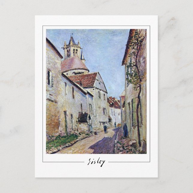 Alfred Sisley #476 - Fine Art Postcard Vykort (Framsida)
