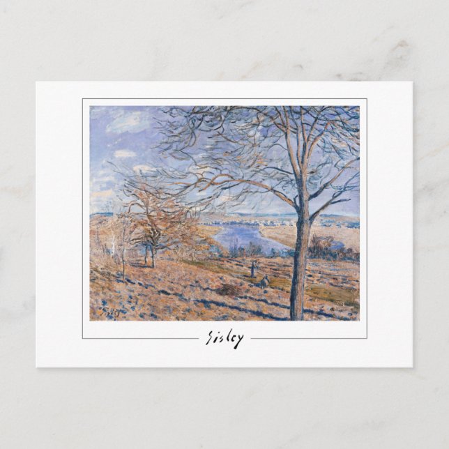 Alfred Sisley #4 - vykort för konst (Framsida)
