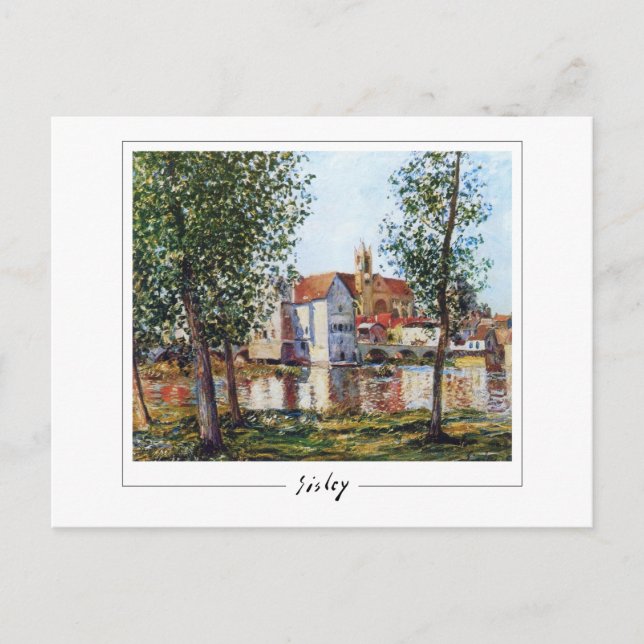 Alfred Sisley #579 - Fine Art Postcard Vykort (Framsida)