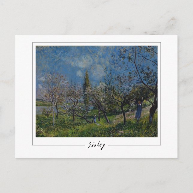 Alfred Sisley #5 - Finkonstkort Vykort (Framsida)