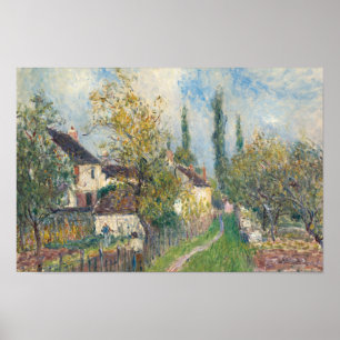 Alfred Sisley - A Väg vid Les Sablons Poster