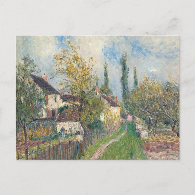 Alfred Sisley - A Väg vid Les Sablons Vykort (Framsida)