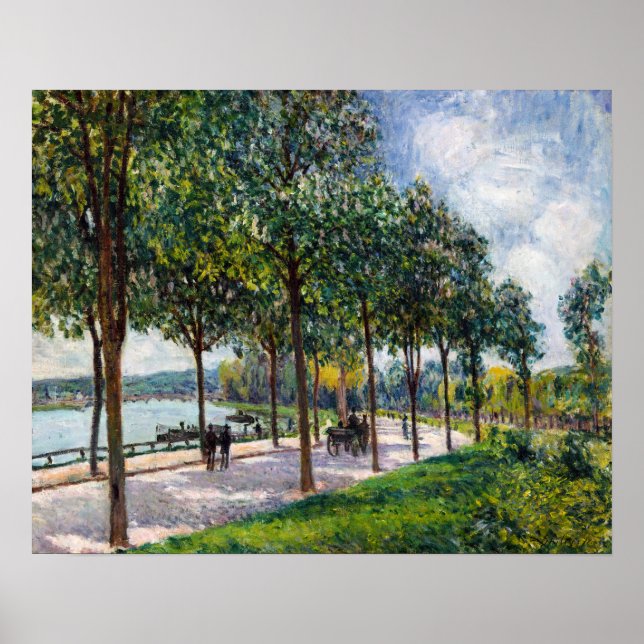 Alfred Sisley - Allé av kastanjer Poster (Framsidan)