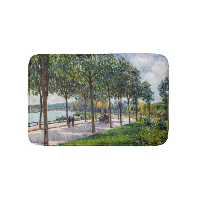 Alfred Sisley - Allee of Chestnut Träd Badrumsmatta (Framsidan)