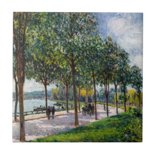 Alfred Sisley - Allee of Chestnut Träd Kakelplatta