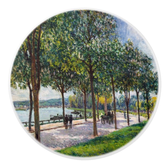 Alfred Sisley - Allee of Chestnut Träd Knopp (Framsidan)