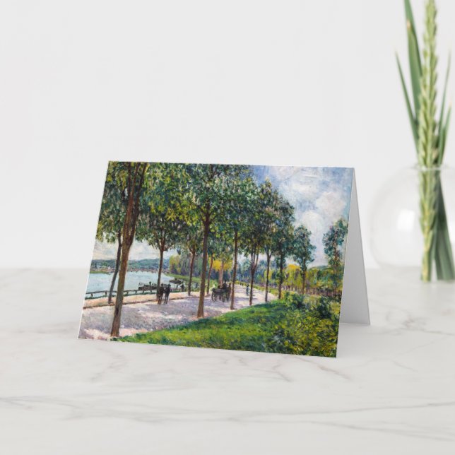 Alfred Sisley - Allee of Chestnut Träd Kort (Framsida)