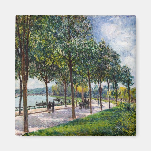 Alfred Sisley - Allee of Chestnut Träd Magnet (Framsidan)