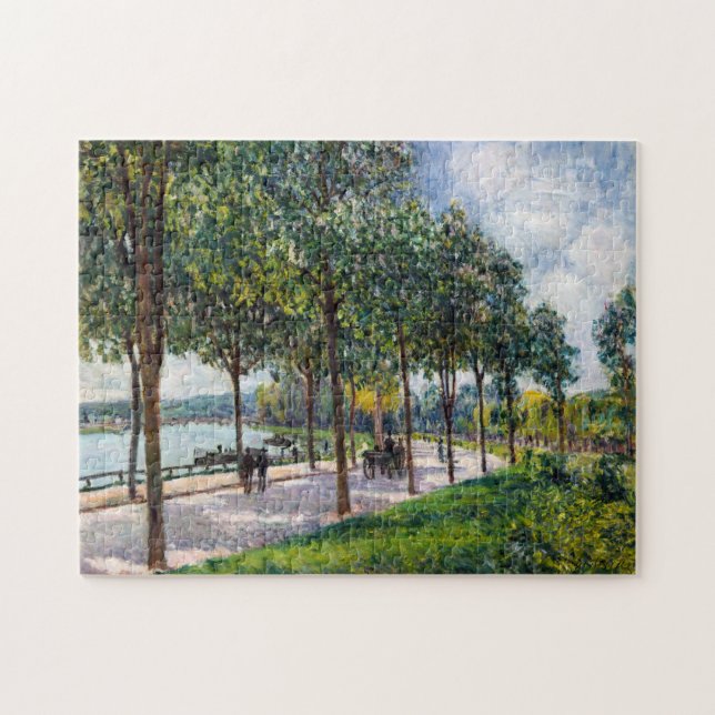 Alfred Sisley - Allee of Chestnut Träd Pussel (Horisontell)