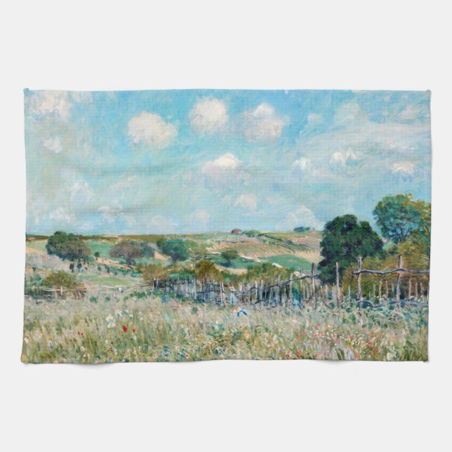 Alfred Sisley - Ängen Kökshandduk (Horisontell)