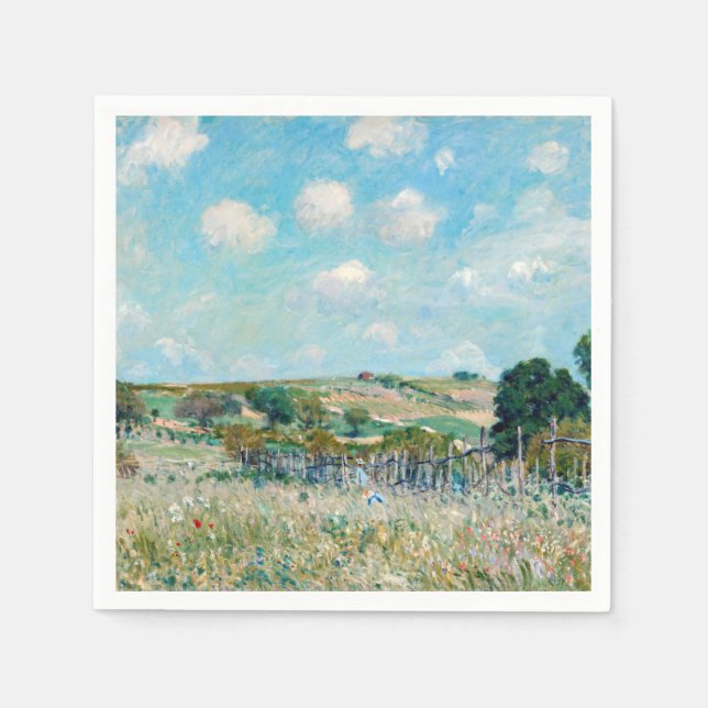 Alfred Sisley - Ängen Pappersservett (Framsidan)