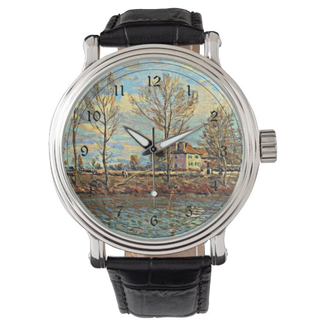 Alfred Sisley art - Grand Jatte Armbandsur (Framsida)