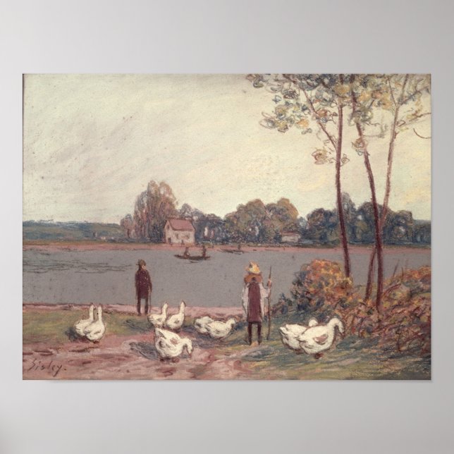 Alfred Sisley | Banker i låset Poster (Framsidan)