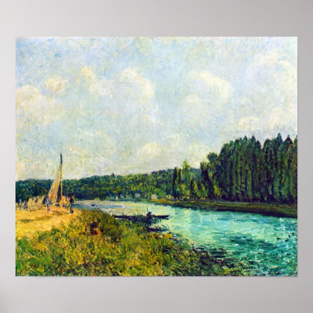 Alfred Sisley - bankerna Oise Poster (Framsidan)