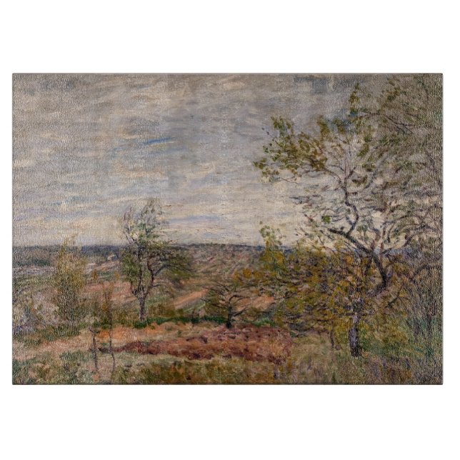 Alfred Sisley - Blåsigt dygn vid Veneux (Framsidan)