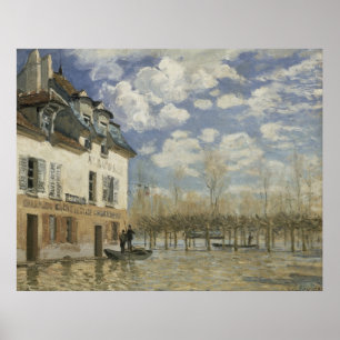 Alfred Sisley Boat in the Flood at Port Marly Poster