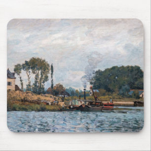 Alfred Sisley - Boats at Lock at Bougival Musmatta