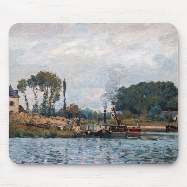 Alfred Sisley - Boats at Lock at Bougival Musmatta (Framsidan)