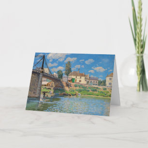 Alfred Sisley - Bridge vid Villeneuve-la-Garenne Kort