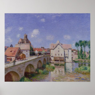 Alfred Sisley Bron i Moret Poster